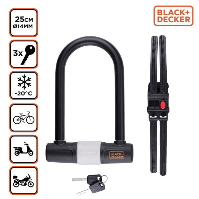 BLACK & DECKER FRAME LOCK U-SHAPE 14X25CM