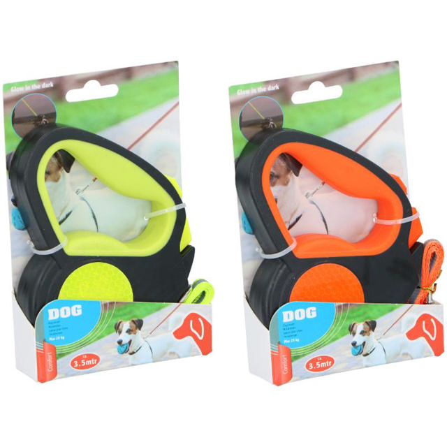 MAXXPRO RETRACTABLE DOG LEASH - ASSORTED COLORS