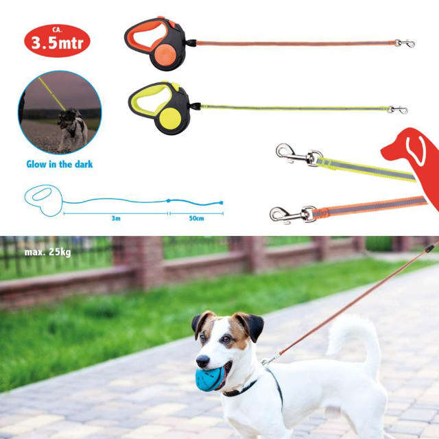 MAXXPRO RETRACTABLE DOG LEASH - ASSORTED COLORS