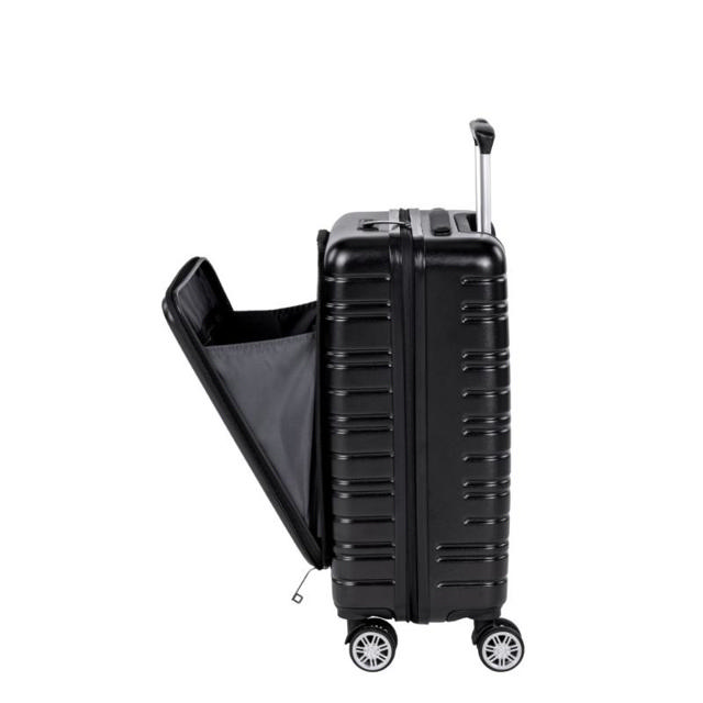 FANTOM ALUMINIUM TROLLEY LUGGAGE 56CM - BLACK