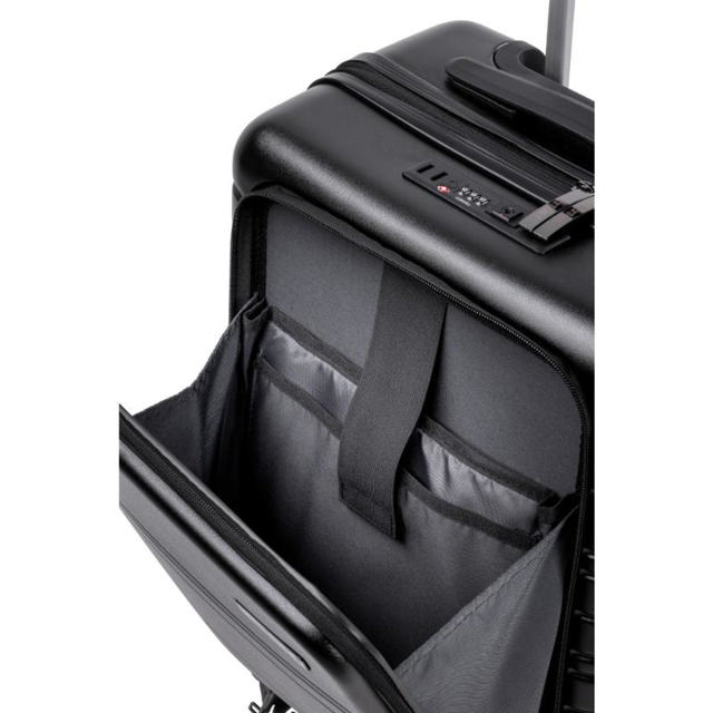 FANTOM ALUMINIUM TROLLEY LUGGAGE 56CM - BLACK