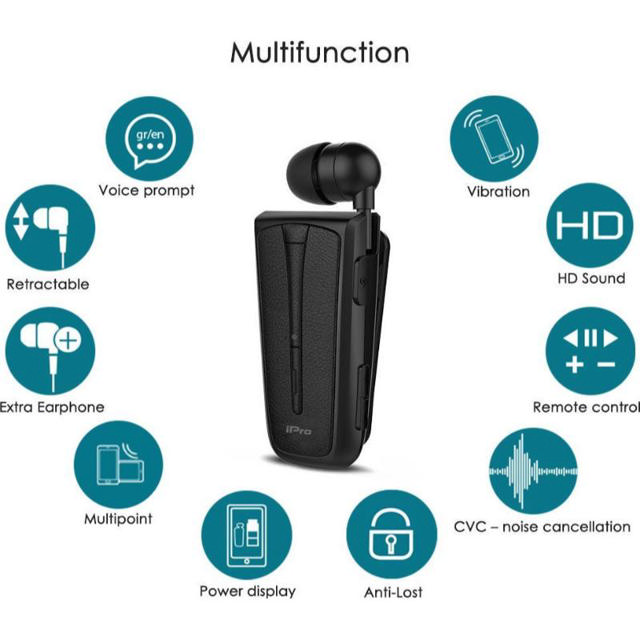 STEREO BLUETOOTH HEADSET - BLACK