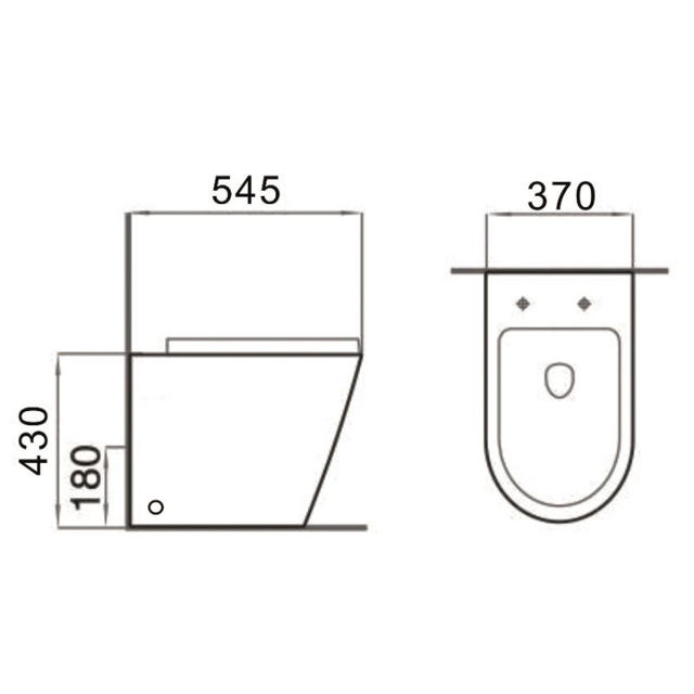 IC FLOOR TOILET - WHITE