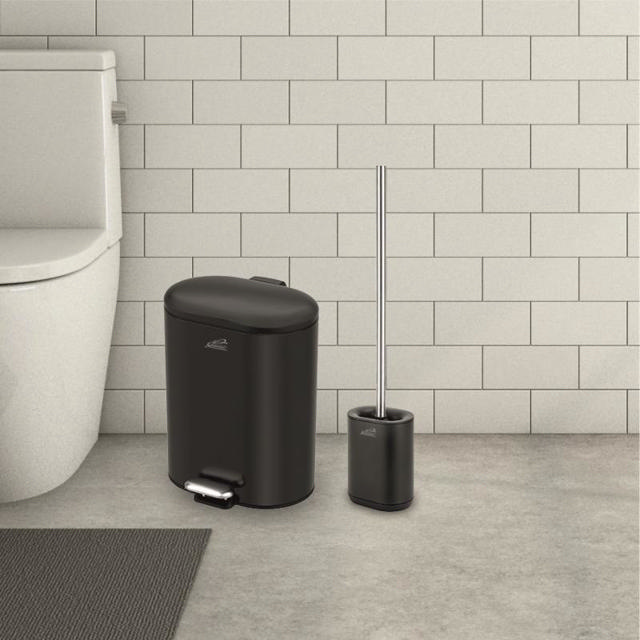 IC BATHROOM BIN - BLACK