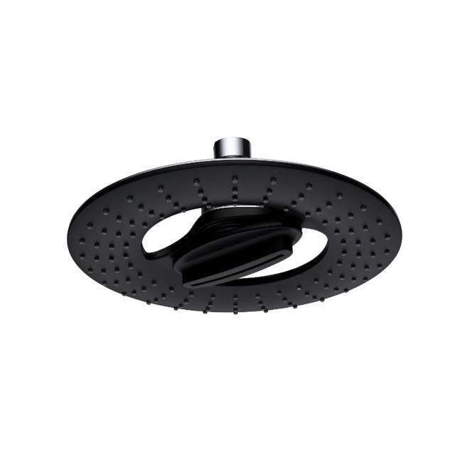 IC RAIN SHOWER HEAD - BLACK