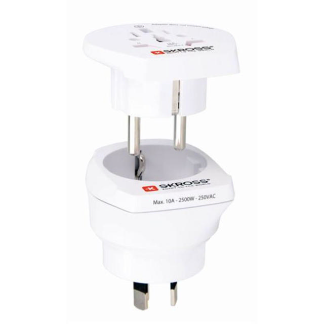 SKROSS TRAVEL ADAPTER AUS/CN - WHITE