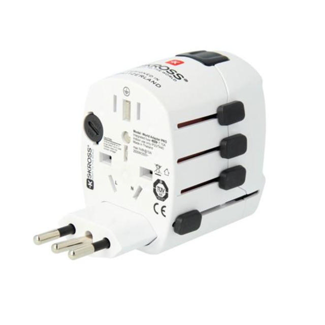 SKROSS PRO TRAVEL ADAPTER - WHITE