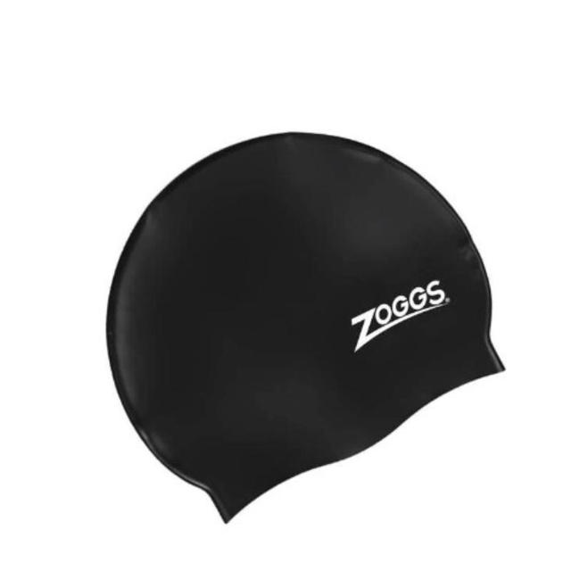 ZOGGS SILICONE CAP PLAIN - BLACK