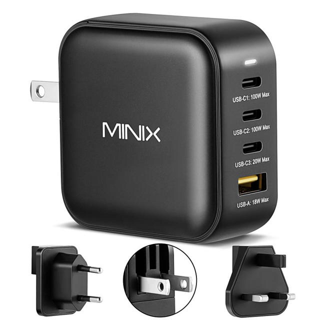 MINIX NEO CHARGER 100W 3XC 1XA - BLACK