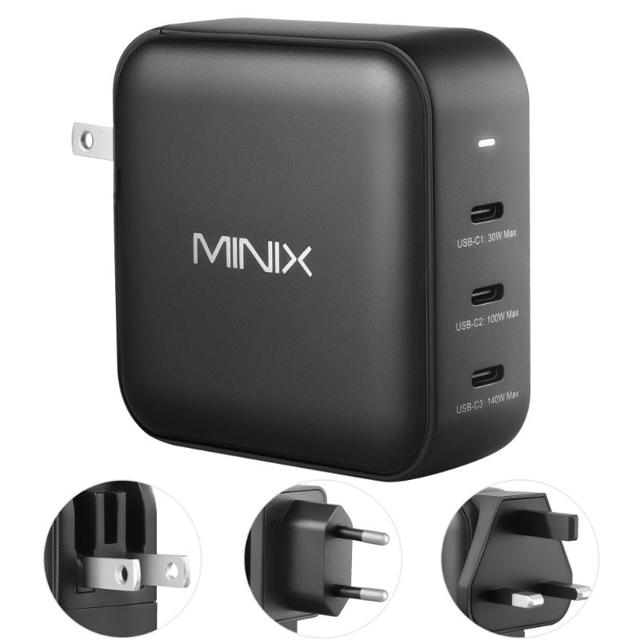 MINIX NEO ΦΟΡΤΙΣΤΗΣ 140W 3XC - ΜΑΥΡΟ