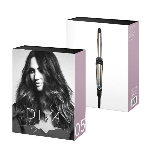 DIVA SIGNATURE PROFESSIONAL DIGITAL HAIR CONE FOR CURLS WITH TITANIUM PLATE 210˚C