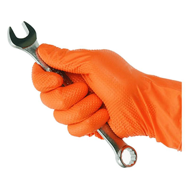 POWER GLOVES NITRILE ORANGE (L) 50PCS