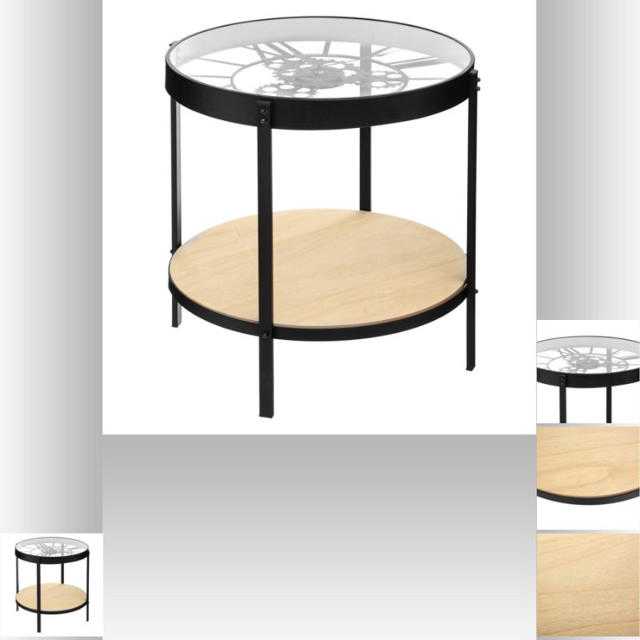 MECA SIDE TABLE WITH CLOCK ANATOMY