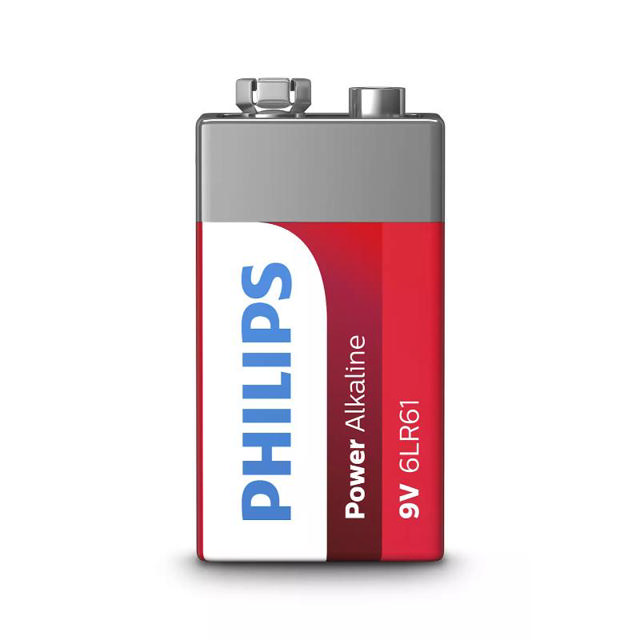 PHILIPS 6LR61P1B/GRS ΑΛΚΑΛΙΚΕΣ ΜΠΑΤΑΡΙΕΣ ΥΨΗΛΗΣ ΑΠΟΔΟΣΗΣ 1 ΤΜΧ 9V