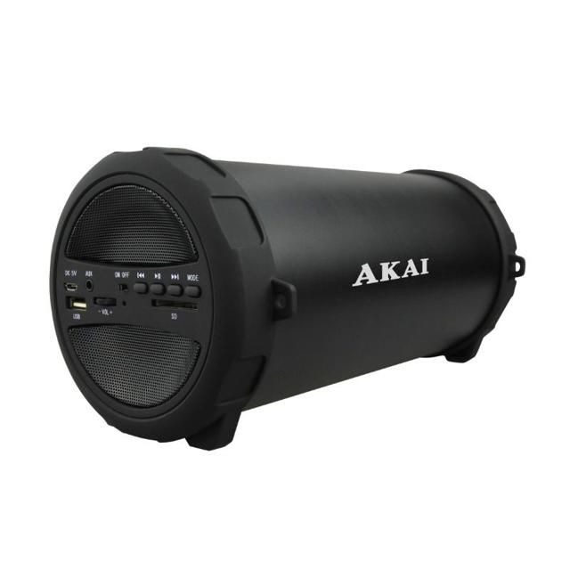 AKAI ABTS-11B ΦΟΡΗΤΟ ΗΧΕΙΟ BLUETOOTH ΜΕ ΡΑΔΙΟΦΩΝΟ USB, AUX-IN ΚΑΙ ΚΑΡΤΑ SD – 10W