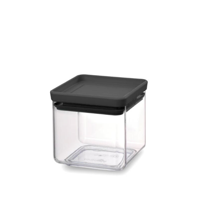 BRABANTIA TASTY SQUARE CANISTER 0.7L - DARK GREY