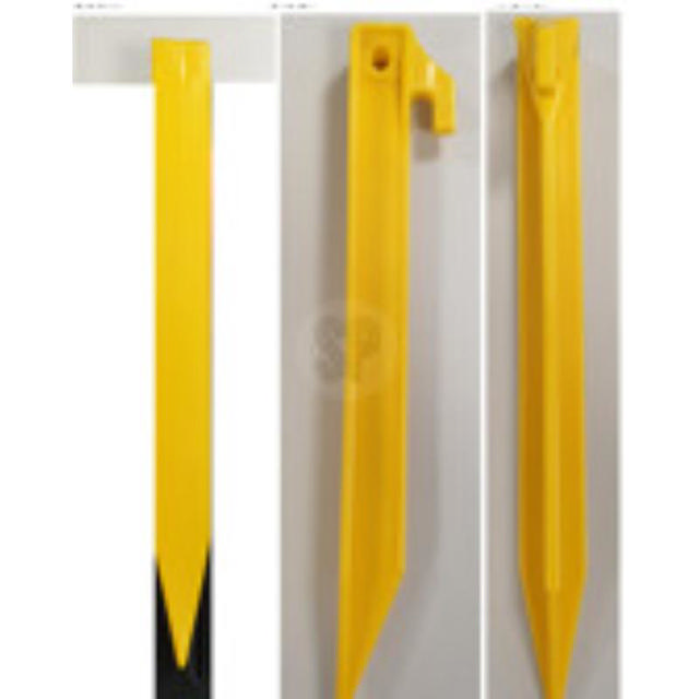 TENT PEGS ABS 6PCS 23CM - YELLOW