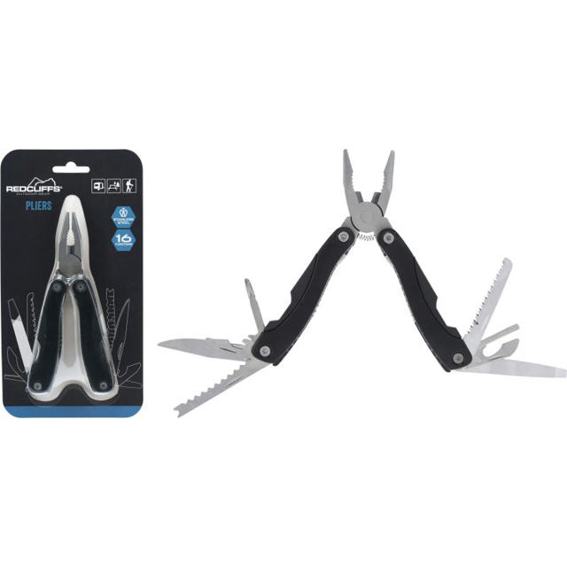 PLIERS 16 FUNCTIONS 15CM - BLACK