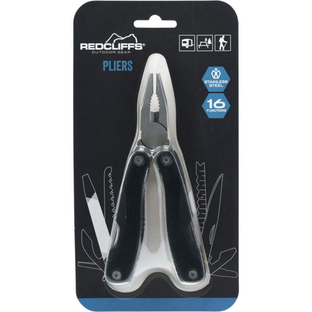 PLIERS 16 FUNCTIONS 15CM - BLACK