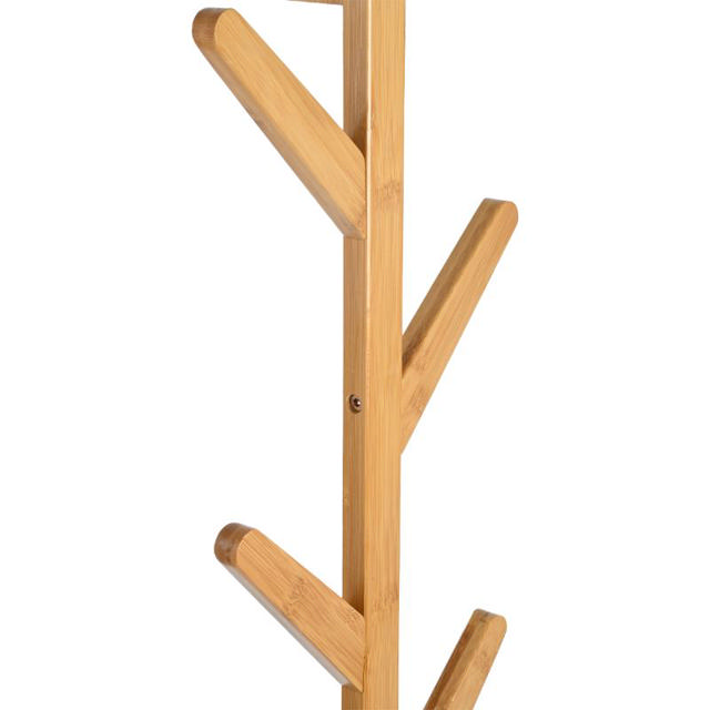 ESTIA BAMBOO WALL HANGER 6 HOOKS 84X26CM