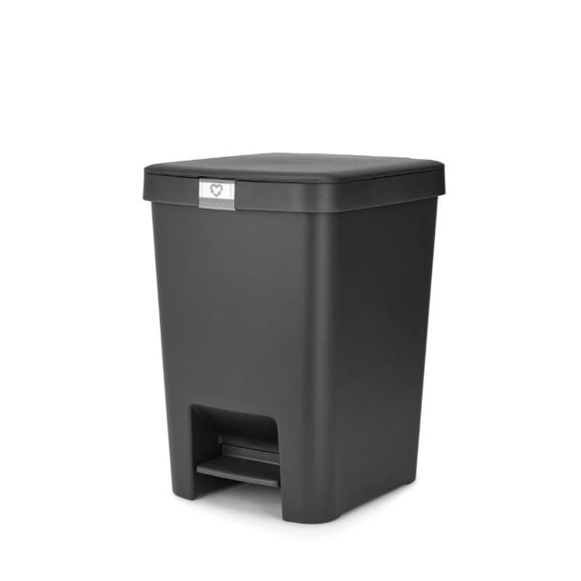 BRABANTIA STEP-UP PEDAL BIN 25L - DARK GREY