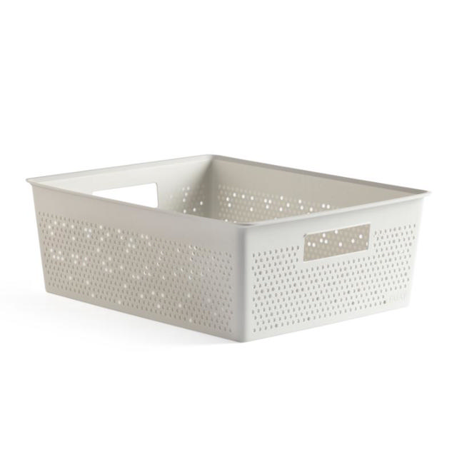 BOHOL STORAGE BASKET 12L - WHITE