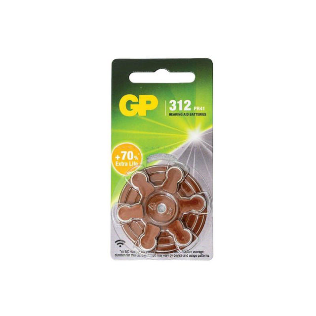 GP 1.4V HEARING AID BATTERIES P41