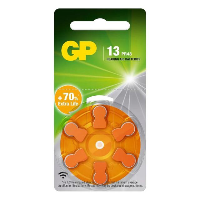 GP 1.4V HEARING AID BATTERIES P48