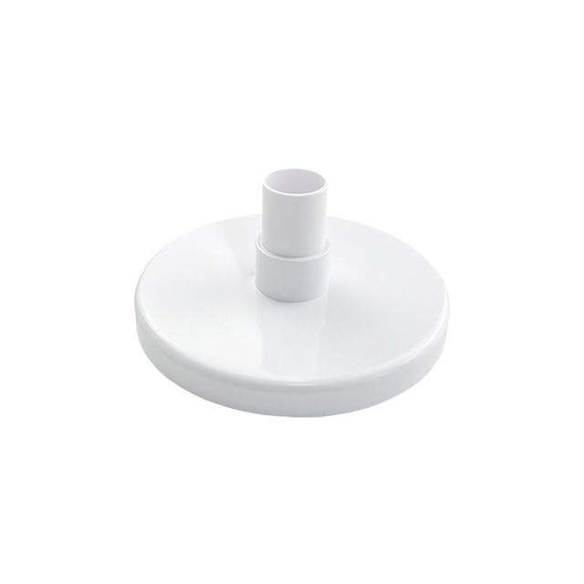 VACUUM PLATE WITH HOSE ADAPTOR - WHITE