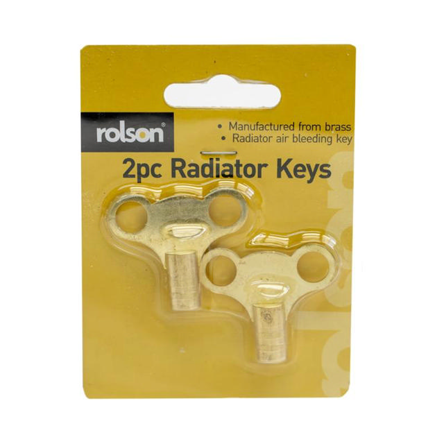 ROLSON BRASS RADIATOR KEY 2PCS