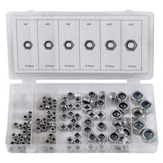 ROLSON LOCKNUT ASSORTMENT 100PCS