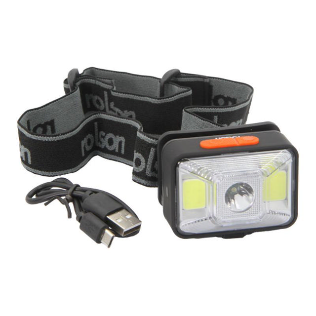 ROLSON RECHARGEABLE COB LED HEADLAMP