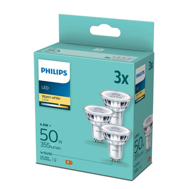 PHILIPS LED ΛΑΜΠΤΗΡΑΣ CLASSIC 50W GU10 WW