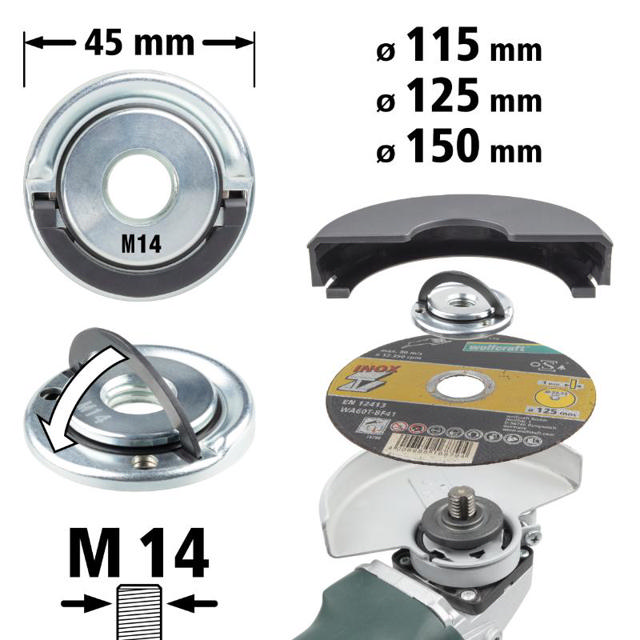 WOLFCRAFT QUICK-ACTION CLAMPING NUT