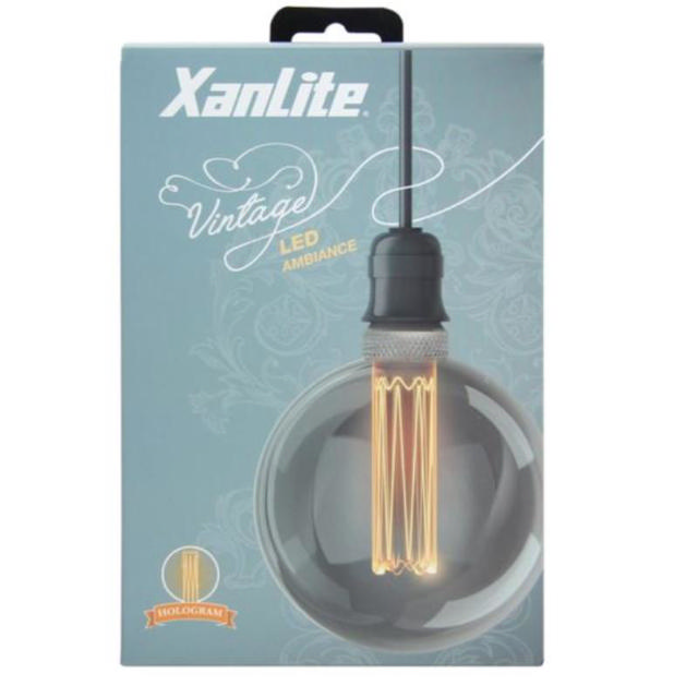 XANLITE G125 HOLOGRAM E27 SMOKED GLASS GLOBE