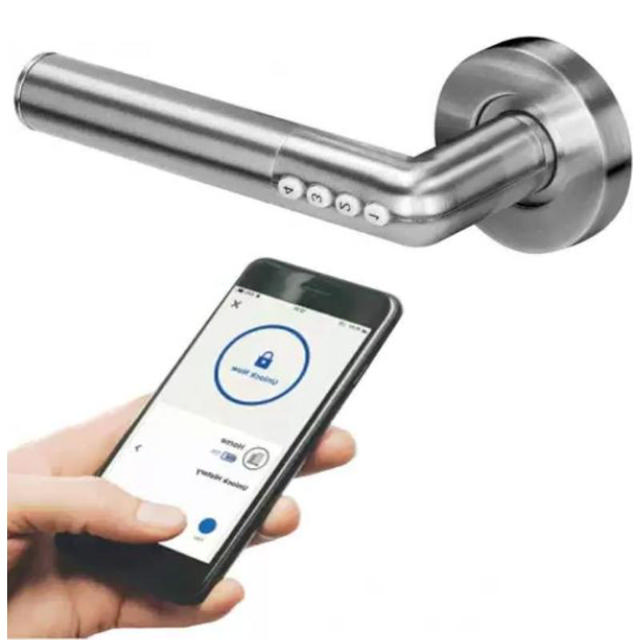 ORNO SMART HANDLE WITH CODE LOCK - SILVER