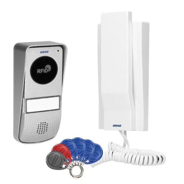 ORNO SINGLE FAMILY DOORPHONE SET - WHITE