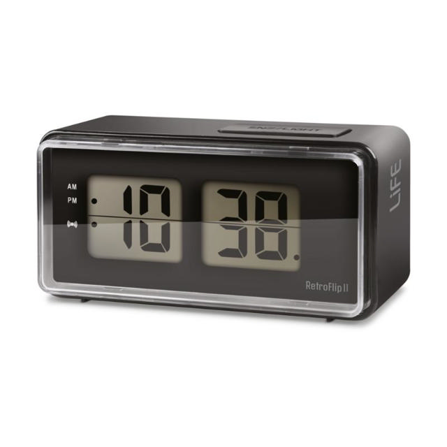 LIFE RETREOFLIP II DIGITAL ALARM CLOCK - BLACK