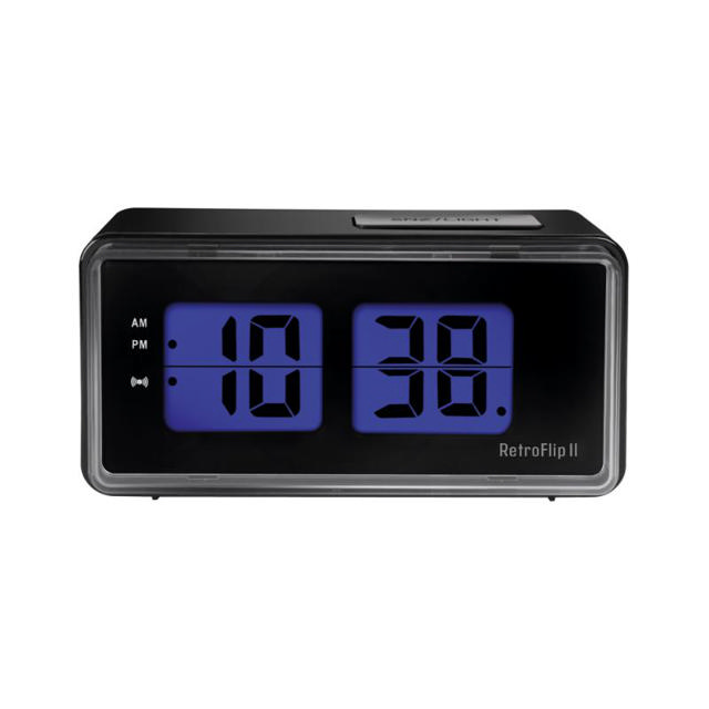 LIFE RETREOFLIP II DIGITAL ALARM CLOCK - BLACK