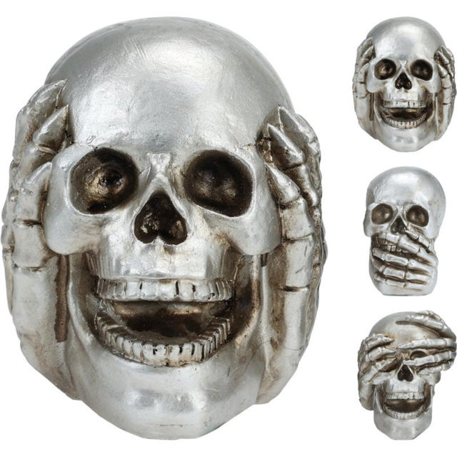 HALLOWEEN SKULL DECORATION - ASSORTED DESIGNS