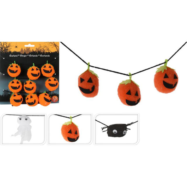 HALLOWEEN GARLAND 150CM - ASSORTED DESIGNS